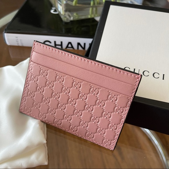 ❌SOLD❌ Gucci Microguccissima Card Holder Pink - Picture 2 of 7